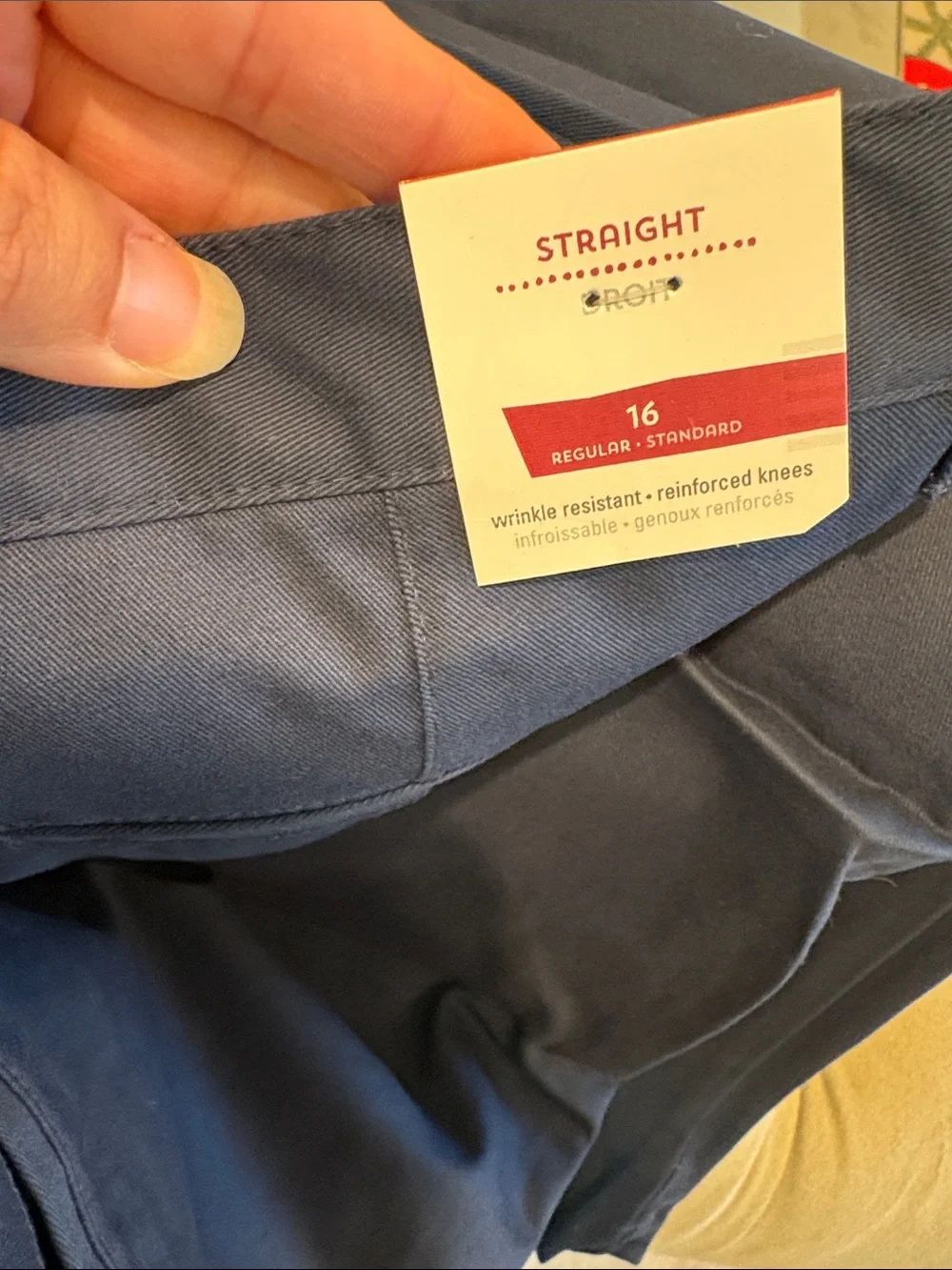 2 Old Navy Boys Straight Regular Chino Pants Size 16 Navy Lot of 2 NWT Uniform